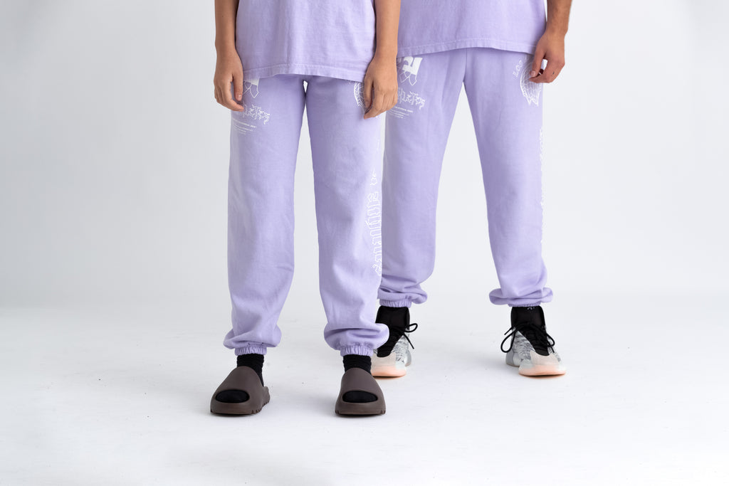 Washed Lilac New World Track Pants